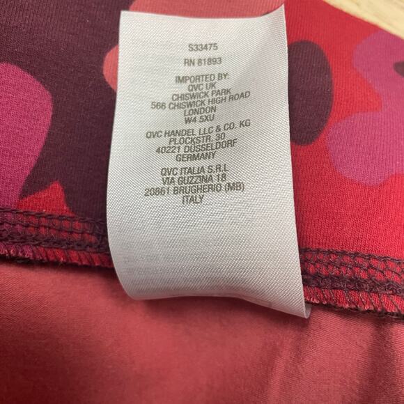 Denim & Co. Active Women's LP Pink Camo Regular Duo Stretch Printed Leggings - Picture 5 of 7